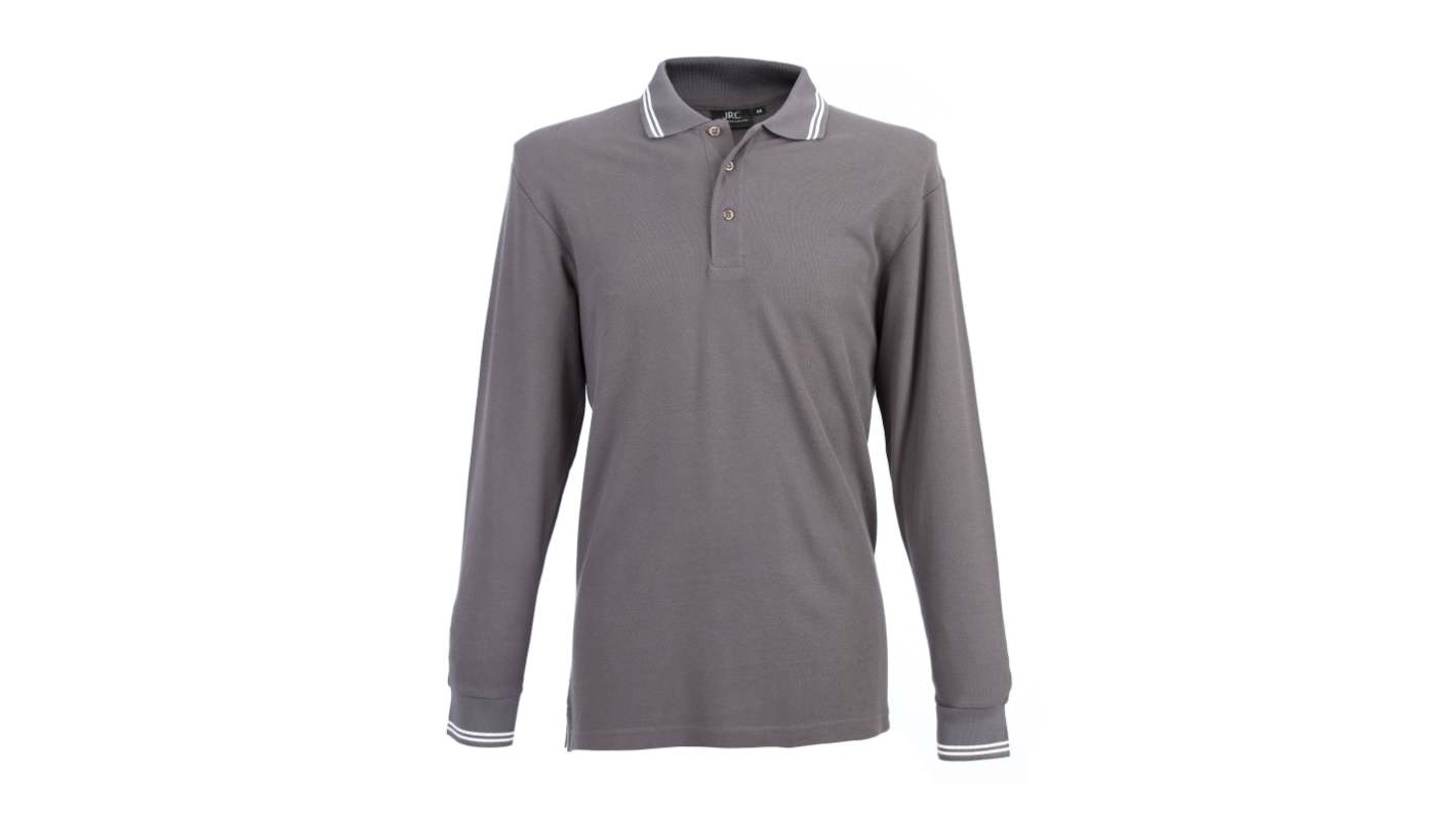 JRC 990058 Grey 100% Cotton Polo Shirt, UK- XL, EUR- XL