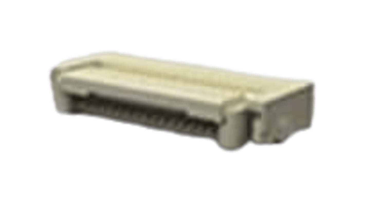 TE Connectivity, FPC 0.5mm Pitch 36 Way Right Angle Male FPC Connector, SMT