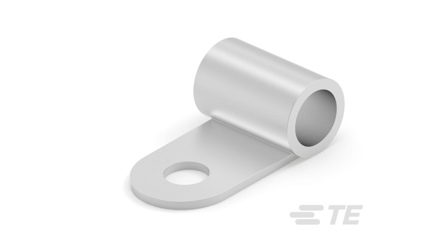TE Connectivity, SOLISTRAND Uninsulated Ring Terminal, 3/8 Stud Size, Silver