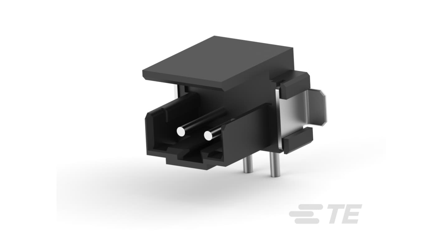 TE Connectivity AMP CT Series Vertical Surface Mount PCB Header, 2 Contact(s), 2mm Pitch, 1 Row(s), Shrouded