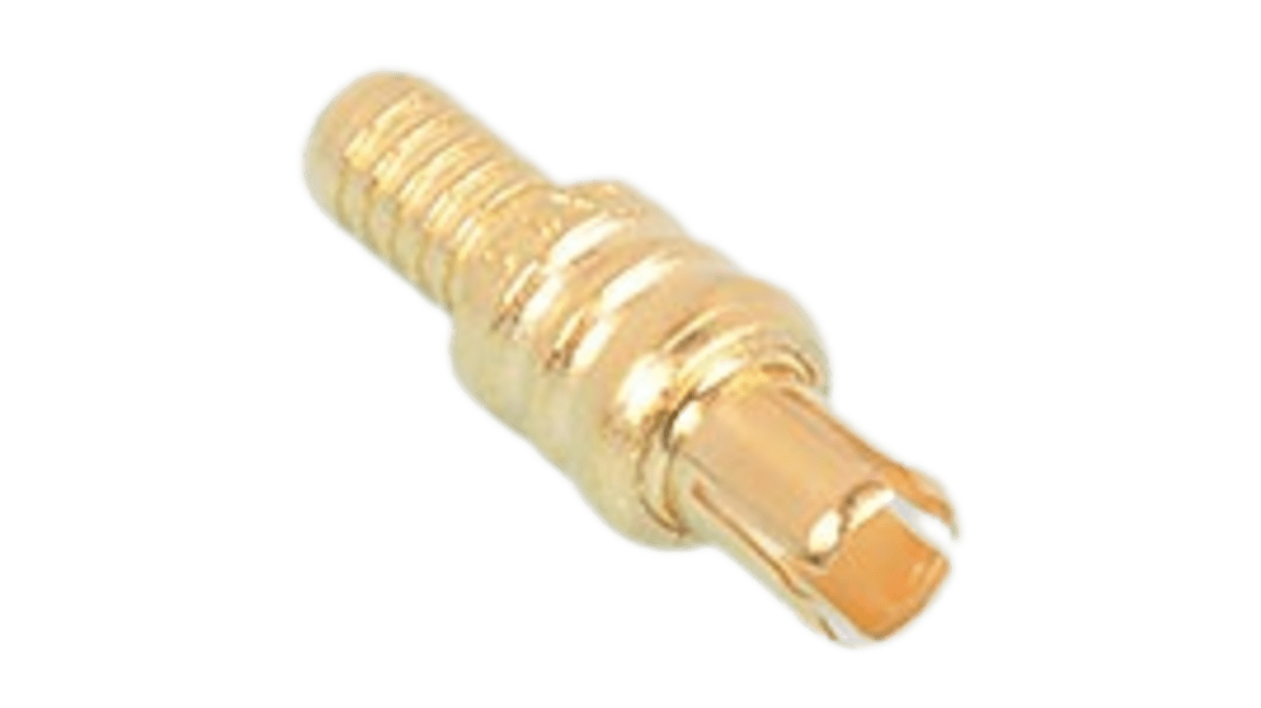 Molex 73415 Series Plug Cable Mount MCX Connector, Crimp Termination, Straight Body