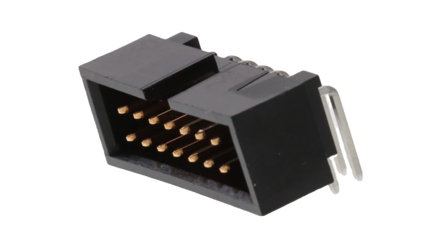 Molex 70247 Series Vertical Through Hole PCB Header, 14 Contact(s), 2.54mm Pitch, 2 Row(s), Shrouded