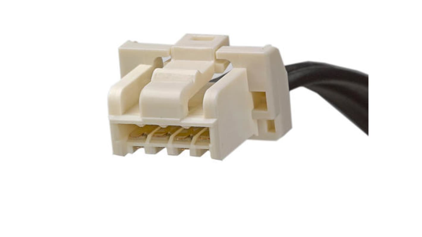 Molex 4 Way Female CLIK-Mate to 4 Way Female CLIK-Mate Wire to Board Cable Assembly, 100mm