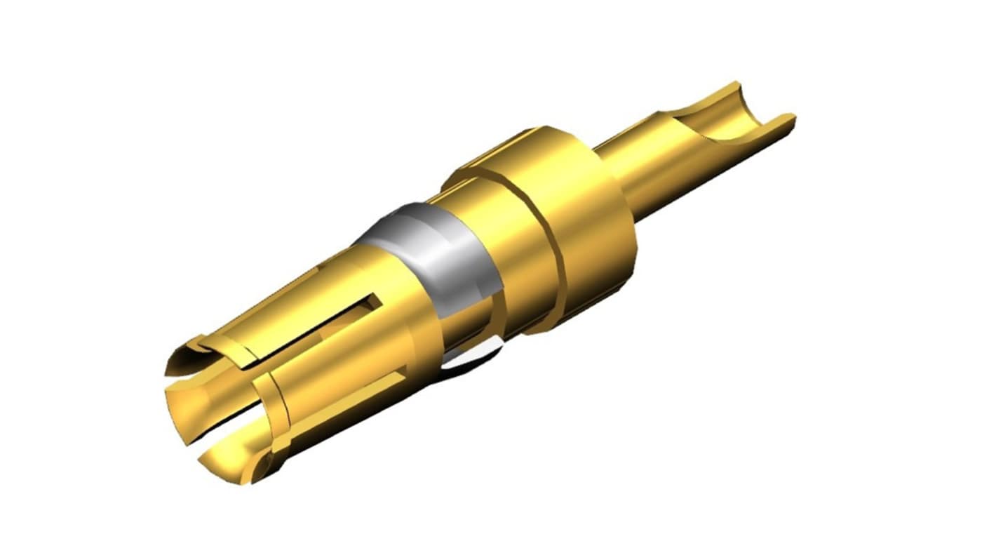 Molex, 172704 Series, Female Solder Cup D-Sub Connector Power Contact, Gold over Nickel Power, 20 → 16 AWG