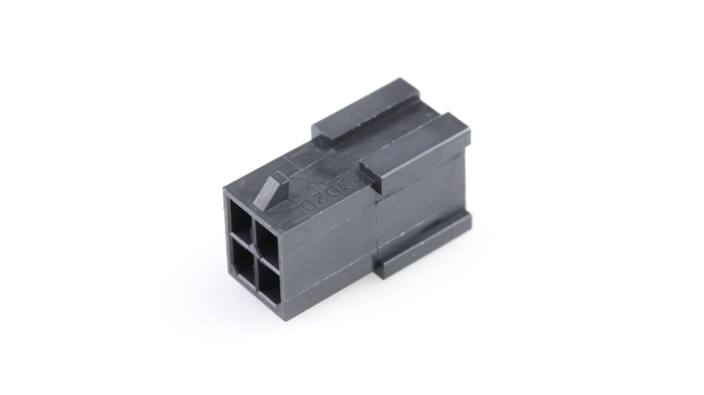 Molex, 43020 Male Connector Housing, 3mm Pitch, 4 Way, 2 Row