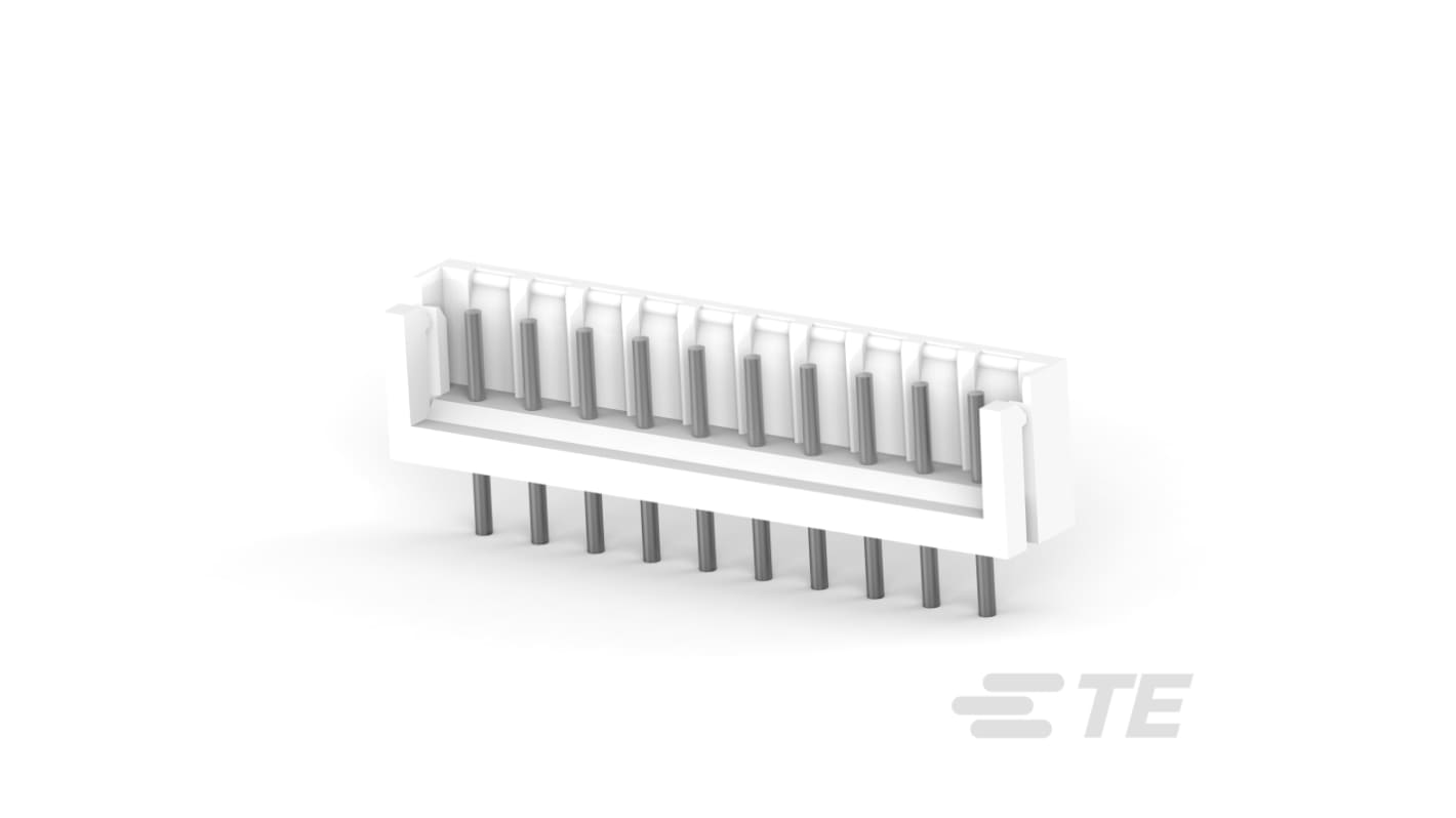 TE Connectivity MIS Series Vertical Board Mount PCB Header, 10 Contact(s), 2.5mm Pitch, 1 Row(s), Shrouded, Unshrouded