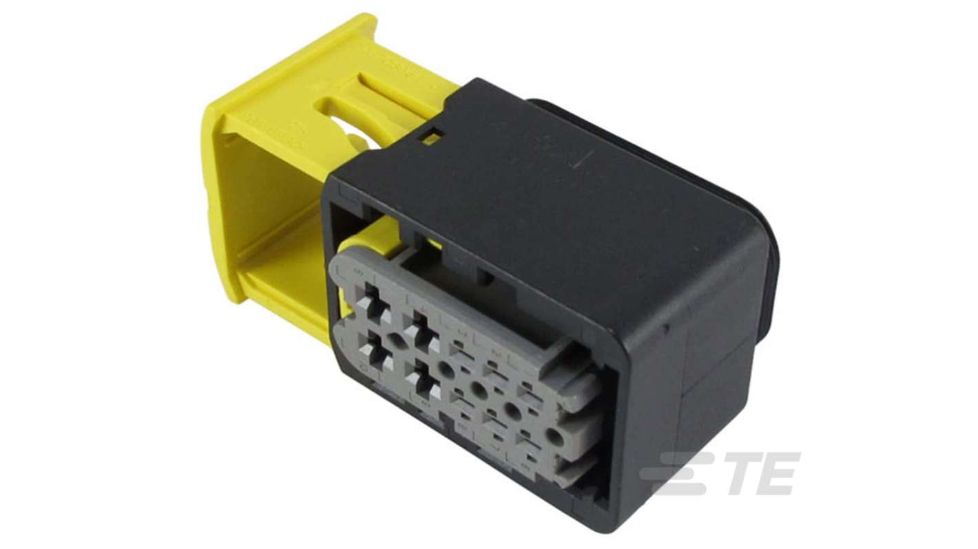 TE Connectivity, 2-1564 Automotive Connector Receptacle Black Cable Mount 10 Way, Wire Termination 2-1564514-1