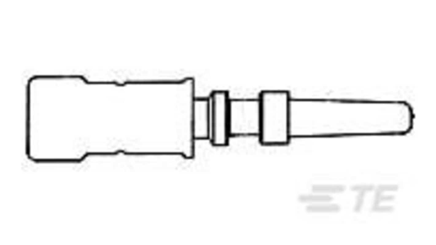 TE Connectivity 42574 Series PIN Crimp Contact, Cable Termination, 24AWG Min, 22AWG Max