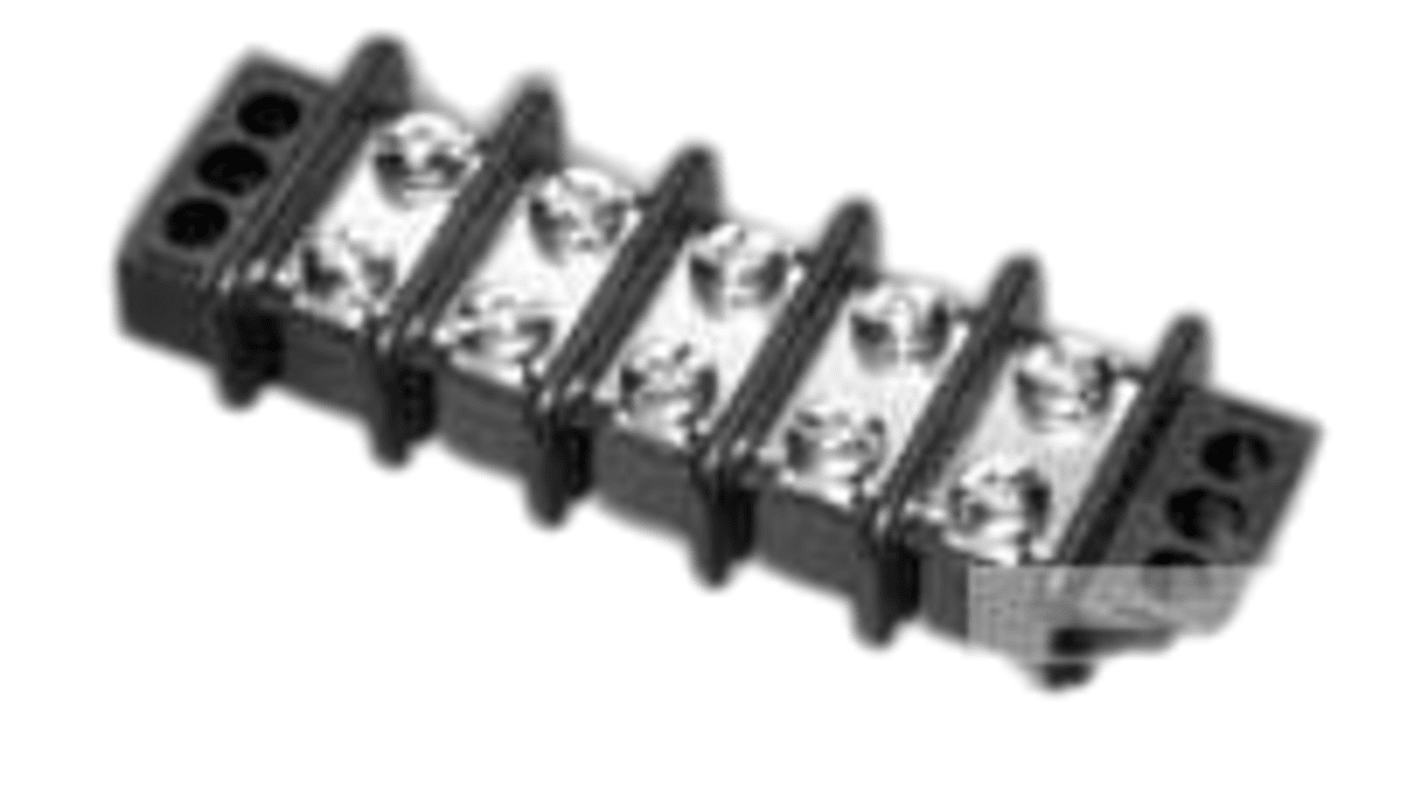 Blok zacisków 10-pinowe, raster 11.1mm 2-rzędowe, 25A, 300