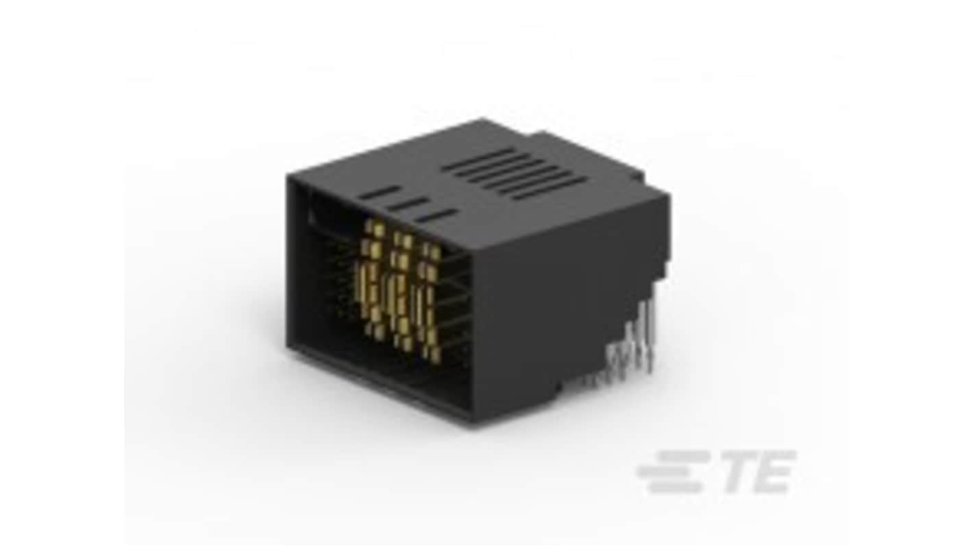 TE Connectivity 2204440-7 Series Right Angle PCB Mount PCB Header, 30 Contact(s), 2.5mm Pitch, 5 Row(s), Shrouded