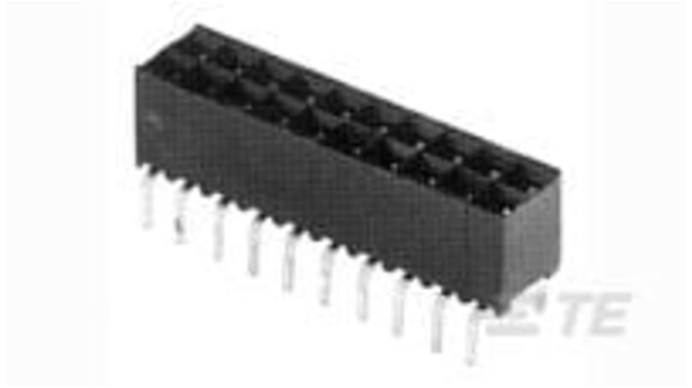 Gniazdo PCB 4 -pinowe 2 -rzędowe raster: 2.54mm Nagłówek do montażu na płytce drukowanej Pionowy Montaż na płytce