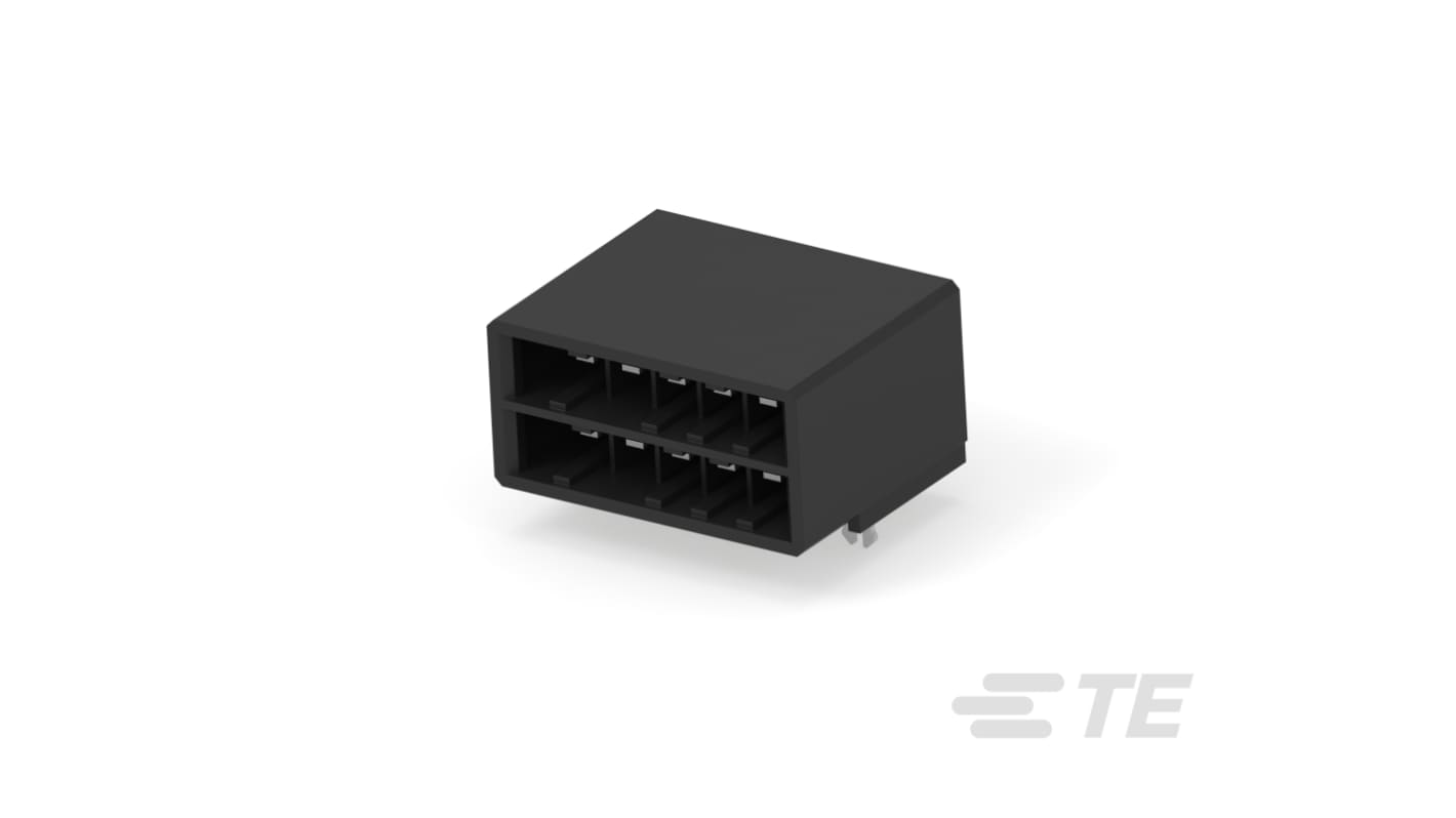 TE Connectivity Dynamic 3000 Series Series Horizontal Board Mount PCB Header, 10 Contact(s), 5.08mm Pitch, 2 Row(s),