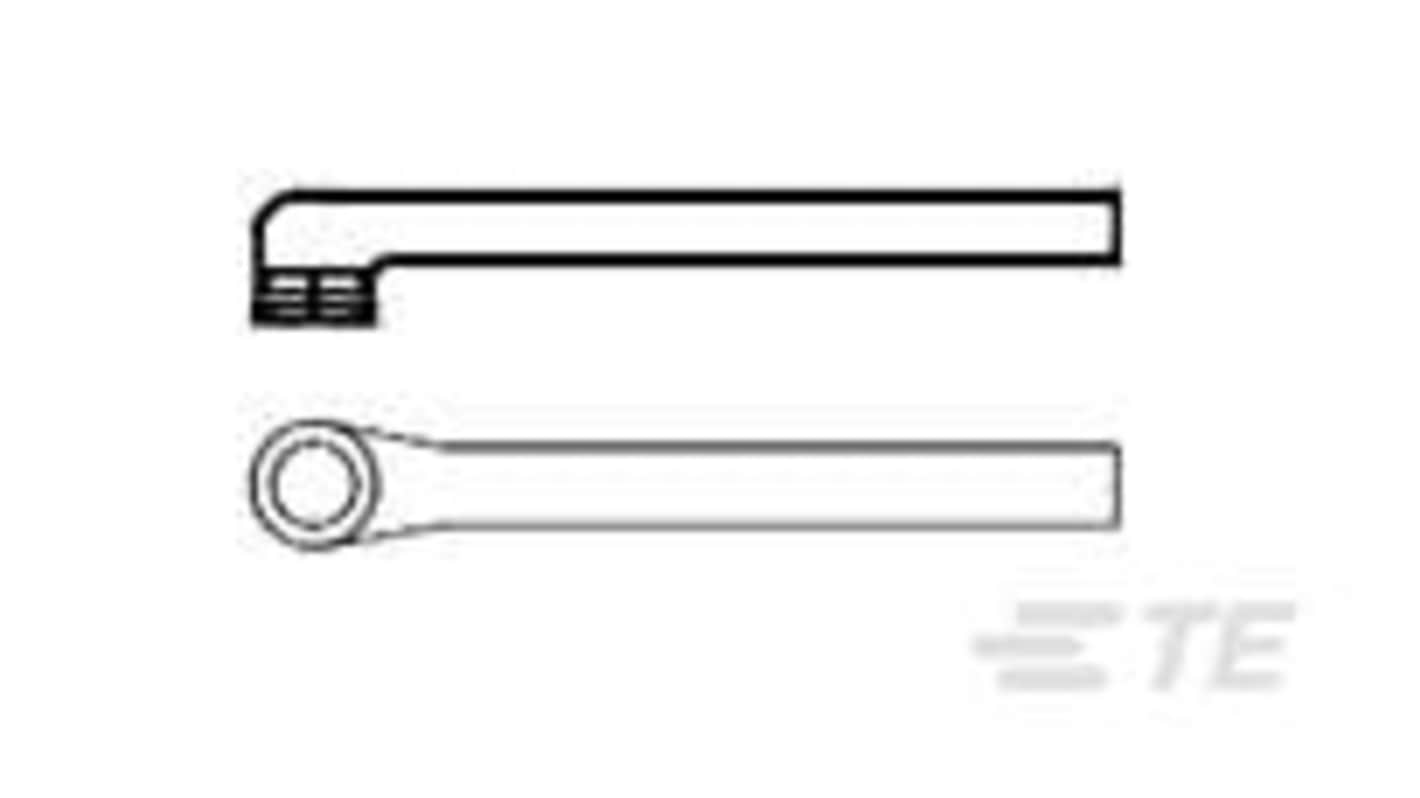 TE Connectivity Right Angle Heat Shrink Boot, Fluid Resistant Elastomer