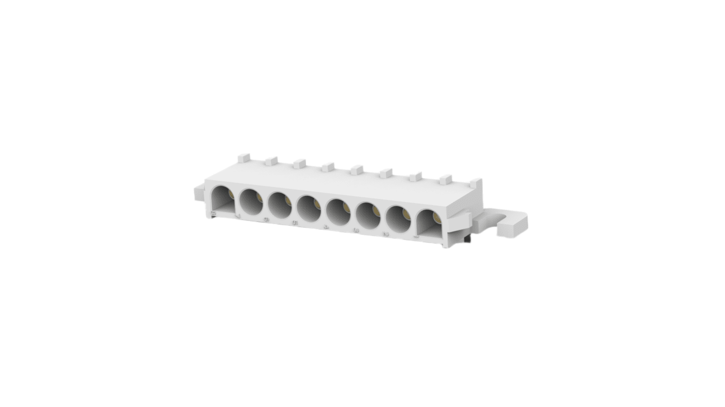 TE Connectivity Universal MATE-N-LOK Series Right Angled Board Mount PCB Header, 8 Contact(s), 6.35mm Pitch, 1 Row(s),