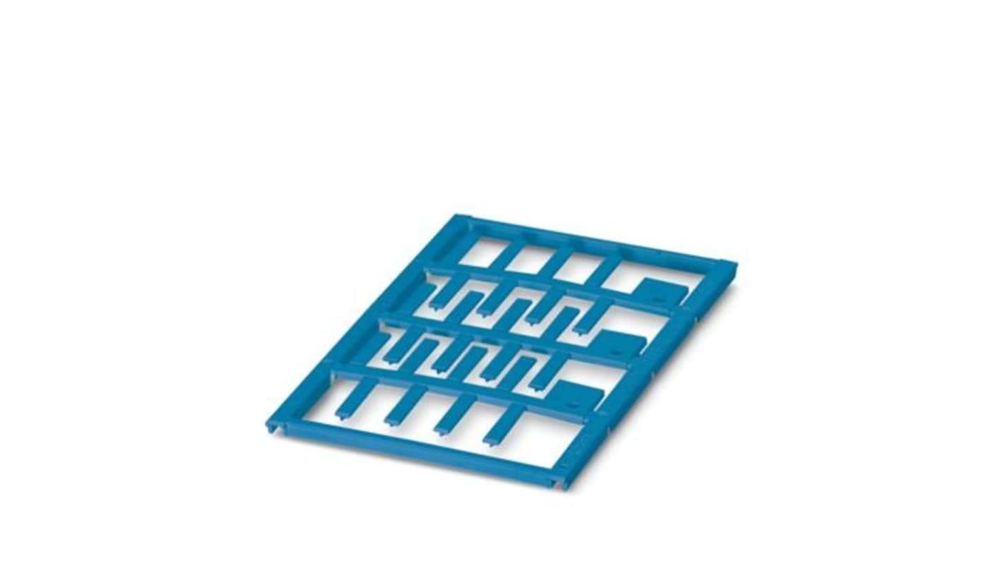 Phoenix Contact UC-WMT Insert Cable Marker, Blue, Pre-printed "Unlabeled", 0.6 → 22mm Cable, for Conductors,