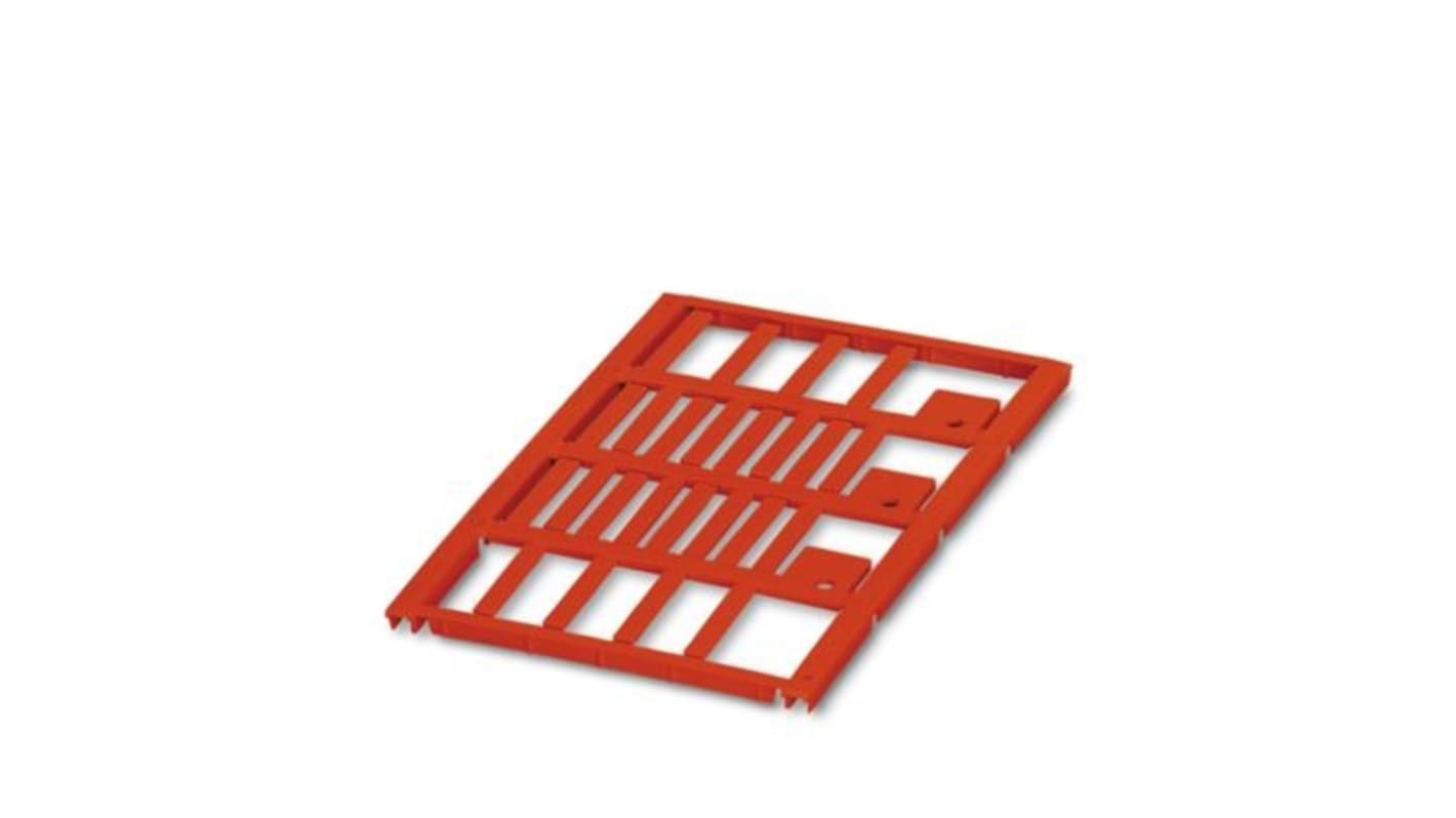 Phoenix Contact UC-WMT Insert Cable Marker, Red, Pre-printed "Unlabeled", 1.5 → 35mm Cable, for Conductors,