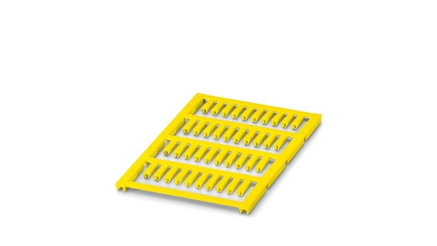Phoenix Contact UC-WMCO Slide On Cable Marker, Yellow, Pre-printed "Unlabeled", 1.3 → 1.6mm Cable, for Conductor