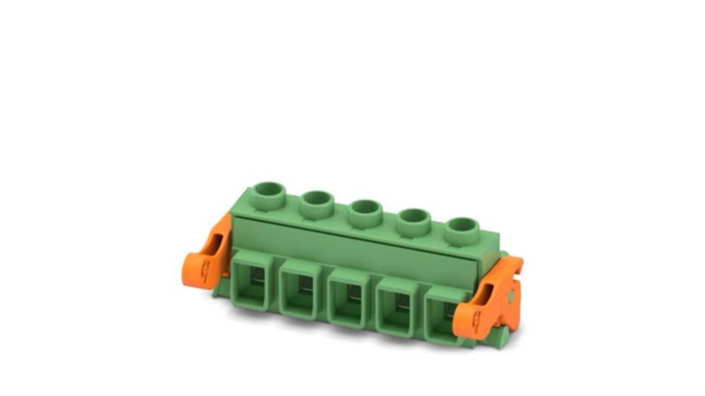 Phoenix Contact GMSTB 2 Series PCB Connector, 5-Contact, 7.62mm Pitch, 1-Row, Screw Termination