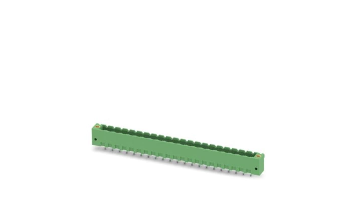 Phoenix Contact MSTBV Series Straight Solder Mount PCB Header, 21 Contact(s), 5.08mm Pitch, 1 Row(s), Shrouded