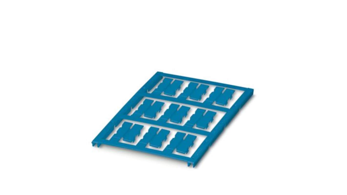 Phoenix Contact UC-WMC Clip On Cable Marker, Blue, Pre-printed "Unlabeled", 2.8 → 4.4mm Cable, for Conductors,