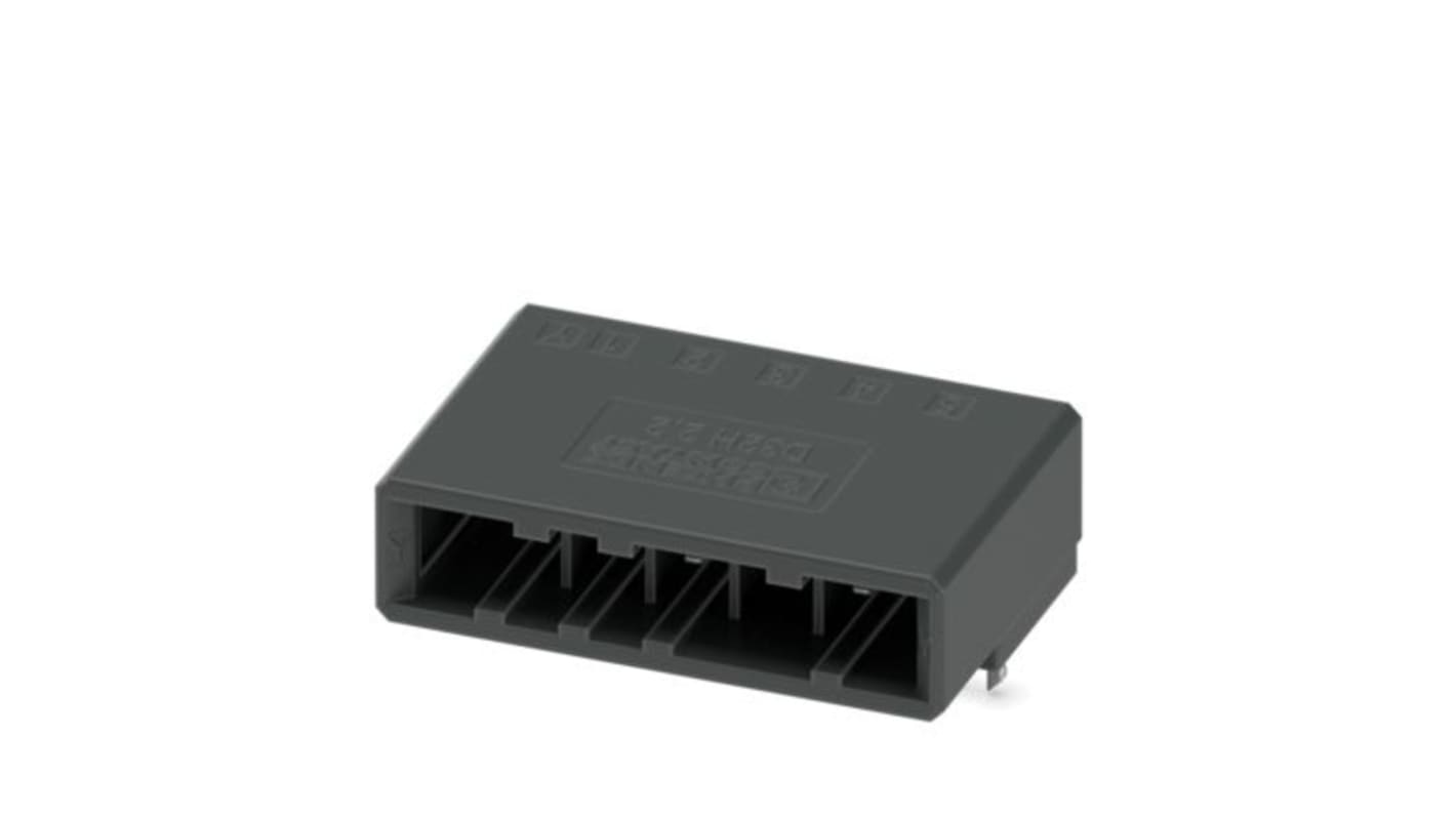Phoenix Contact D32H Series Straight Wave Soldering PCB Header, 5 Contact(s), 5.08mm Pitch, 1 Row(s), Shrouded