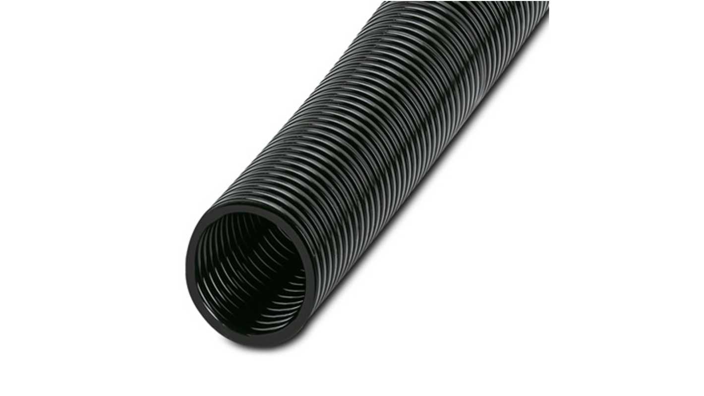 Phoenix Contact 25m Black Cable Cover in PA 6, 29mm Inside dia.