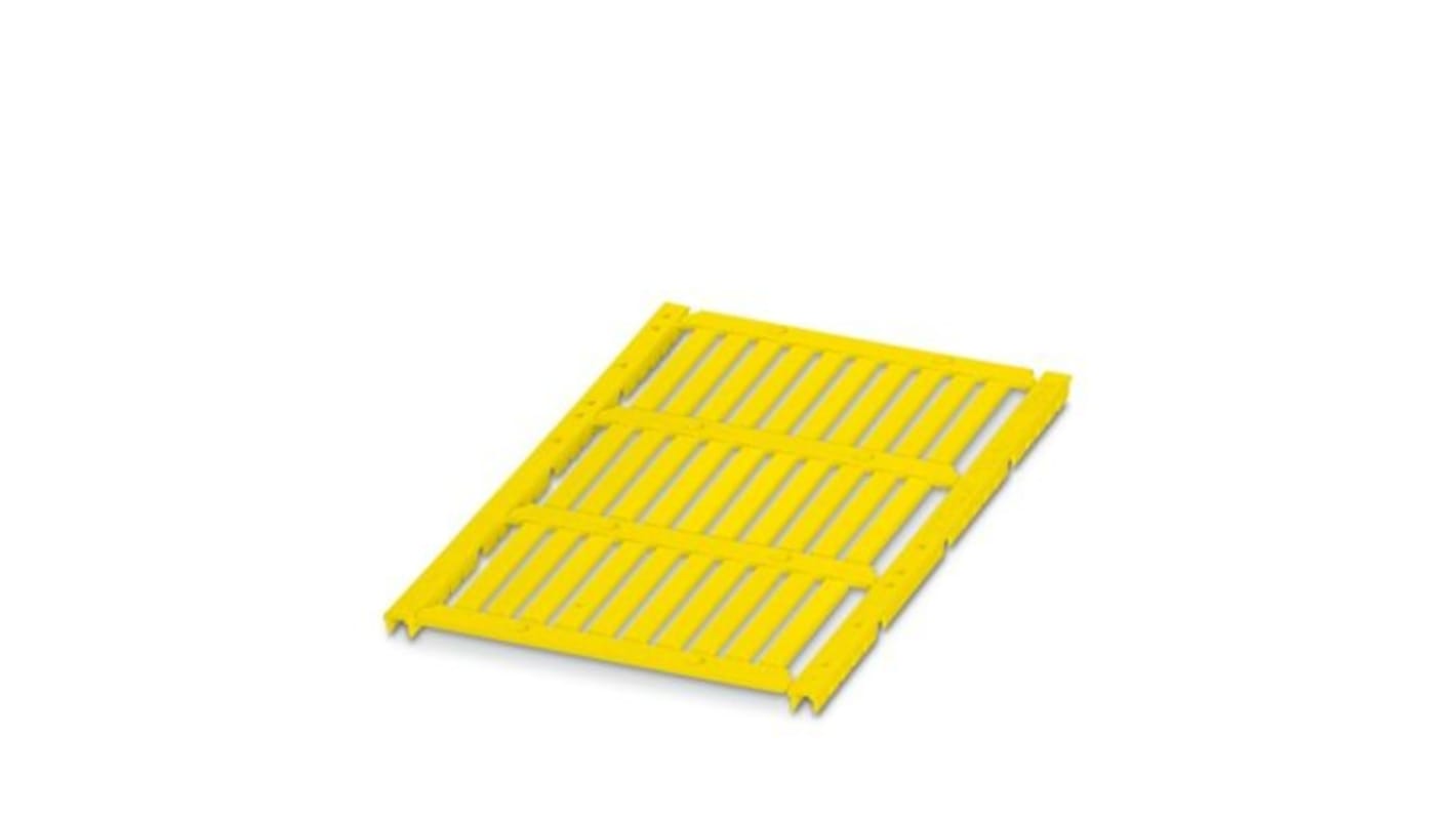 Phoenix Contact UCT-WMT Insert Cable Marker, Yellow, Pre-printed "Unlabeled", 1.5 → 14mm Cable, for Conductors,