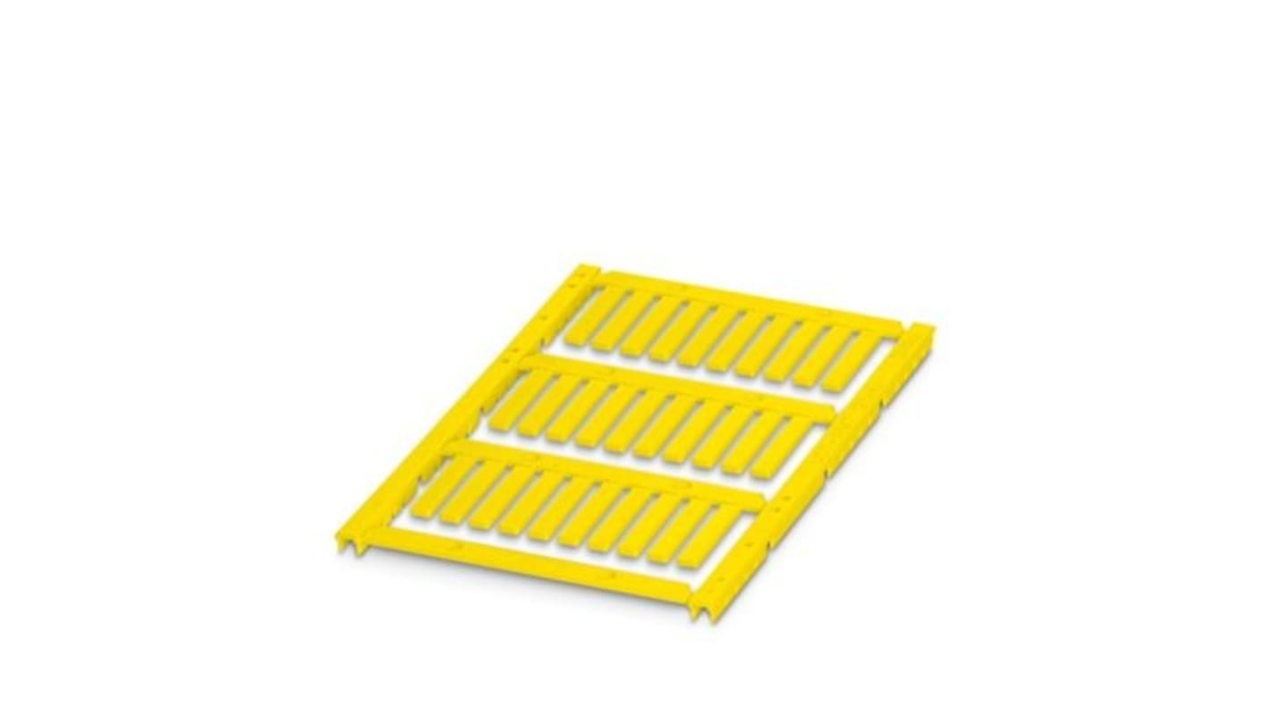 Phoenix Contact UCT-WMT Insert Cable Marker, Yellow, Pre-printed "Unlabeled", 1.5 → 35mm Cable, for Conductor