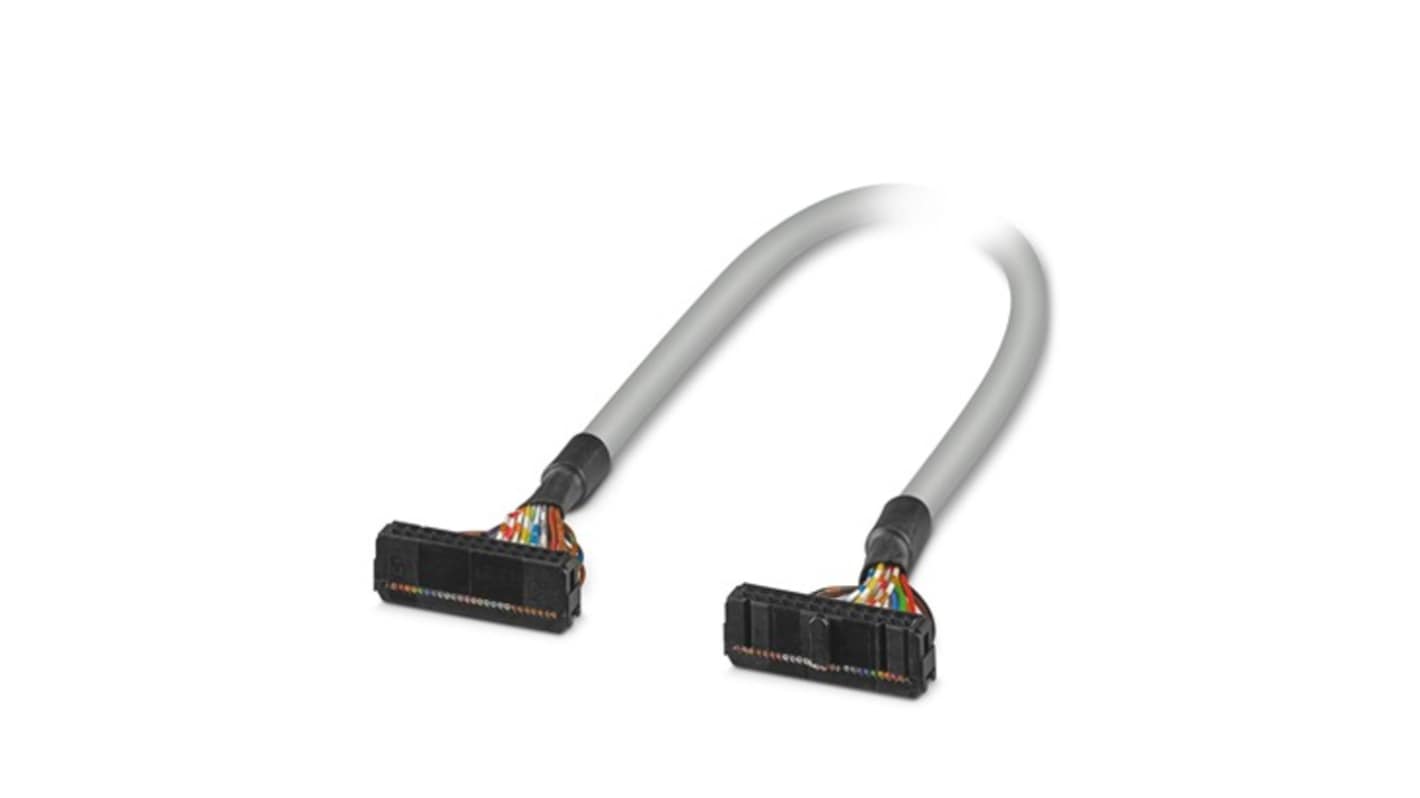Phoenix Contact FLK Series Round Ribbon Cable, 26-Way, 2.54mm Pitch, 4m Length, 26 Pin IDC to 26 Pin IDC