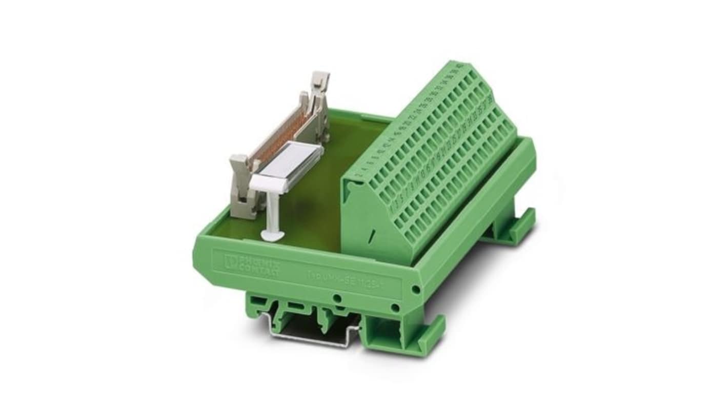 Phoenix Contact VARIOFACE Series 40-Contact Male Interface Module, Flat Ribbon Cable Connector, DIN Rail Mount, 1A
