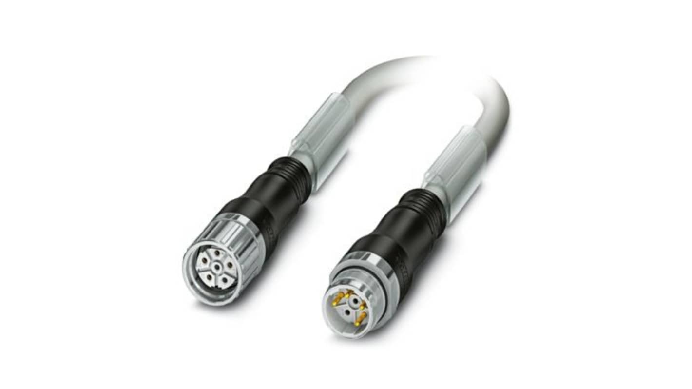 Phoenix Contact Straight Female M23 to Straight Male M23 Sensor Actuator Cable, 10m
