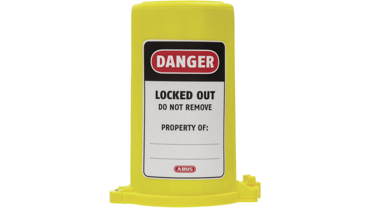 ABUS Red 1-Lock Polypropylene Cylinder Valve Lockouts, 9mm Shackle