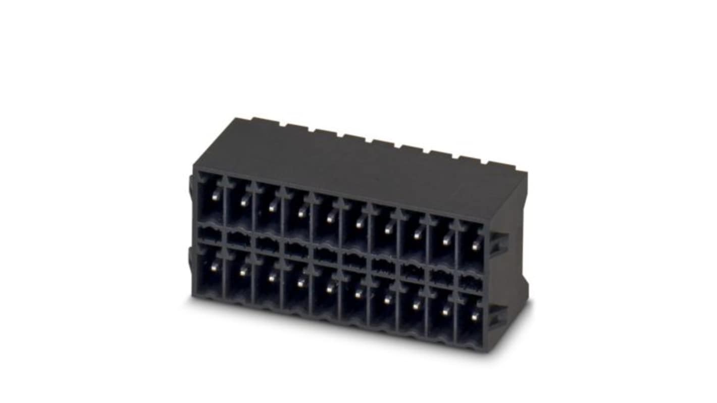 Phoenix Contact MCDN Series Straight Solder Mount PCB Header, 10 Contact(s), 3.5mm Pitch, 2 Row(s), Shrouded