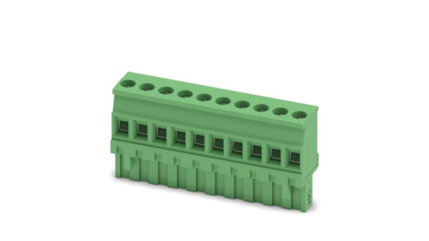Phoenix Contact MVSTBR 2 Series PCB Connector, 10-Contact, 5.08mm Pitch, 1-Row, Screw Termination
