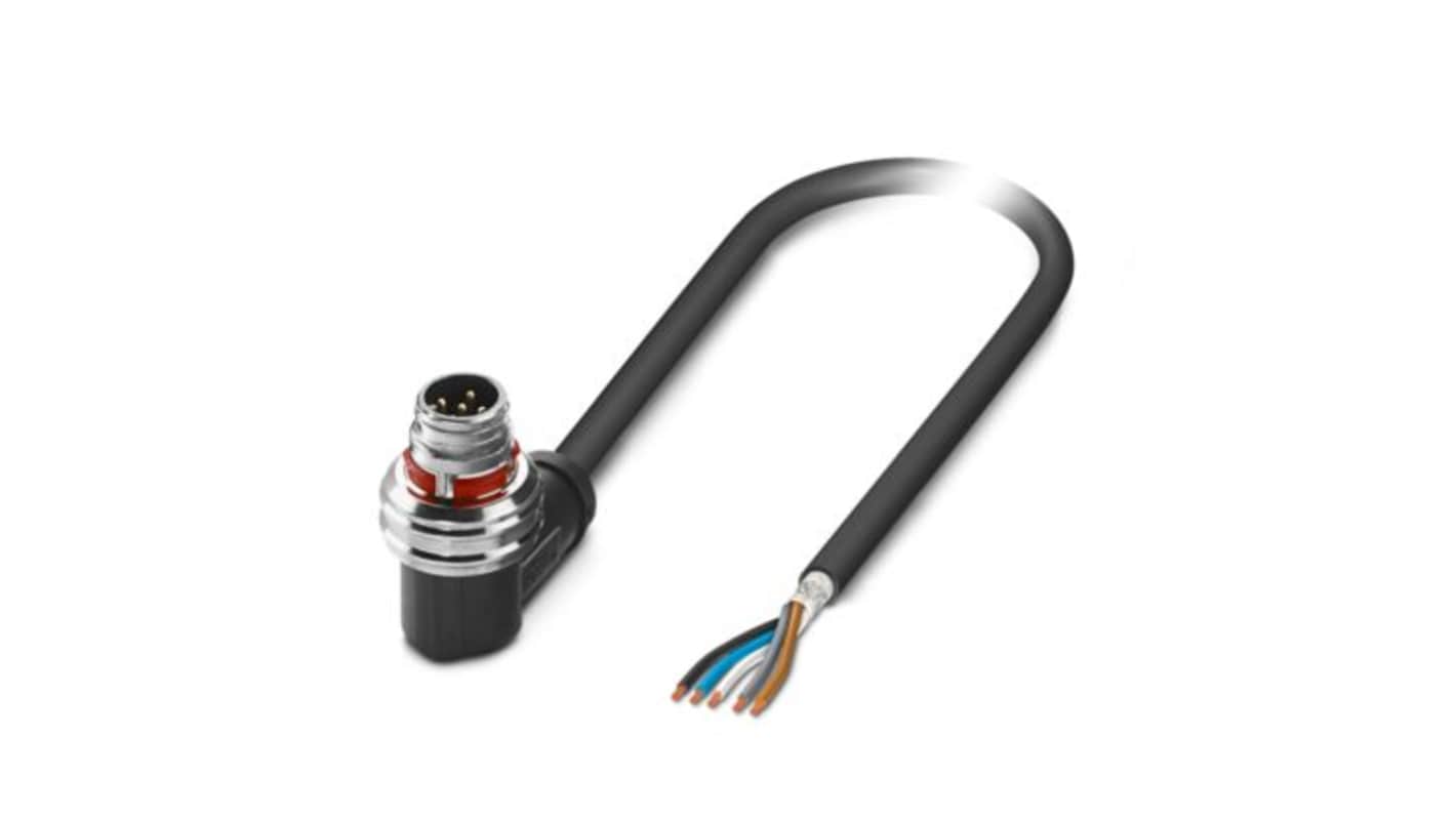 Kabel czujnika ze złączem Złącze M12 liczba rdzeni 5 długość 1.5m Rodzaj A Męskie Złącze B Złącze M12