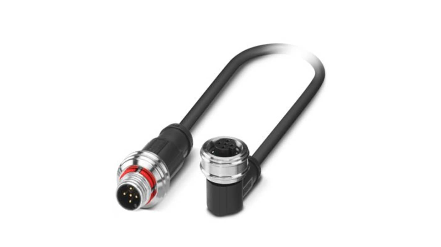 Kabel czujnika ze złączem Złącze M12 liczba rdzeni 5 długość 600mm Rodzaj A Męskie Złącze B Złącze M12