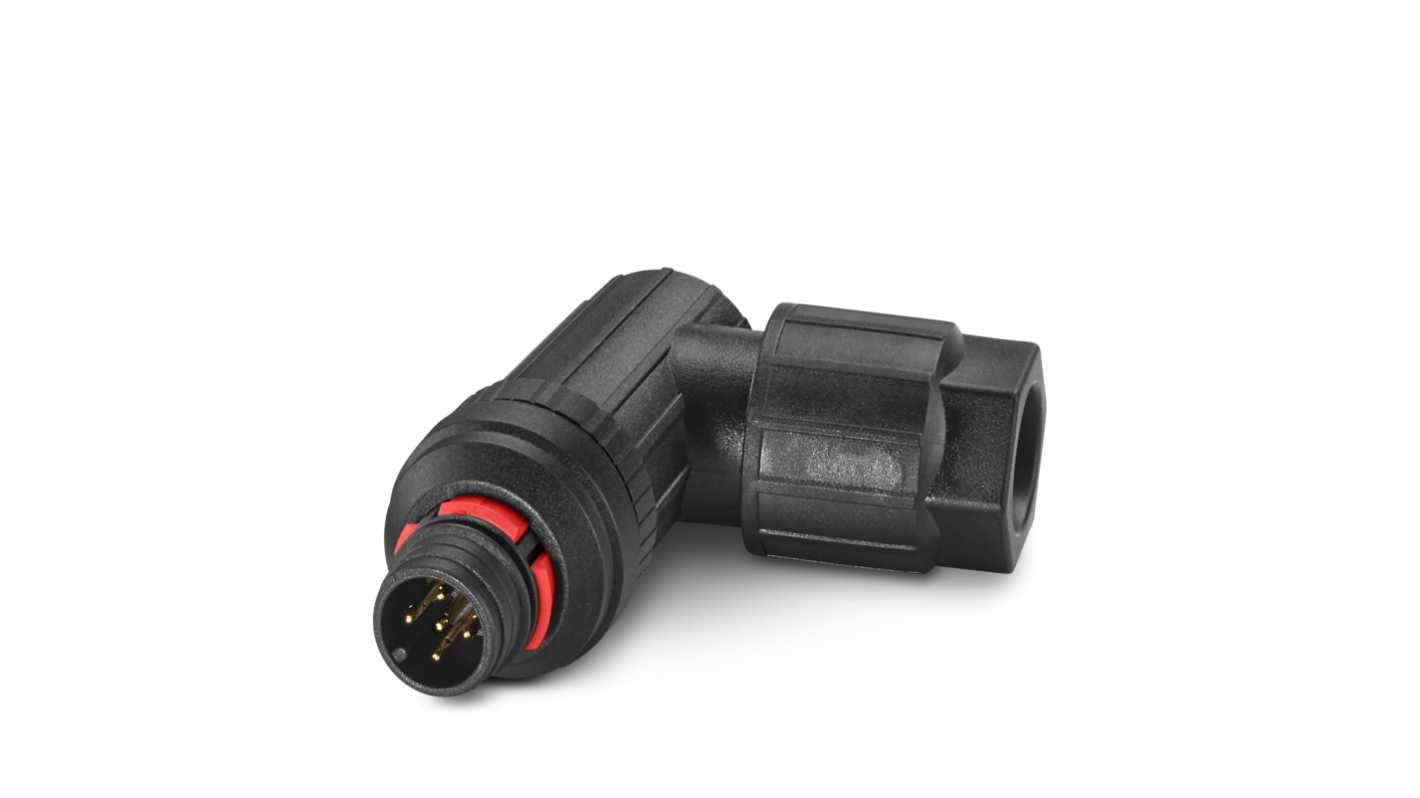 Phoenix Contact Industrial Circular Connectors, 5 Contacts, Cable, M12 Connector, Plug, Male, SACC Series