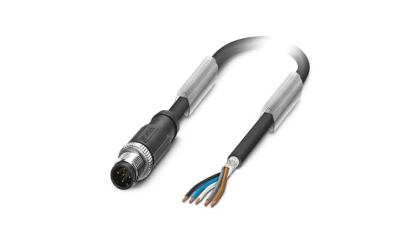 Kabel czujnika ze złączem Złącze M12 liczba rdzeni 5 długość 200mm Rodzaj A Męskie Złącze B Złącze M12