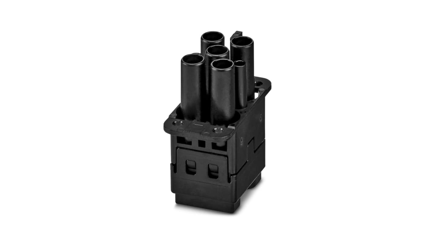 Phoenix Contact Heavy Duty Power Connector Insert, 40A, Socket, HC-COM Series, 6 Contacts