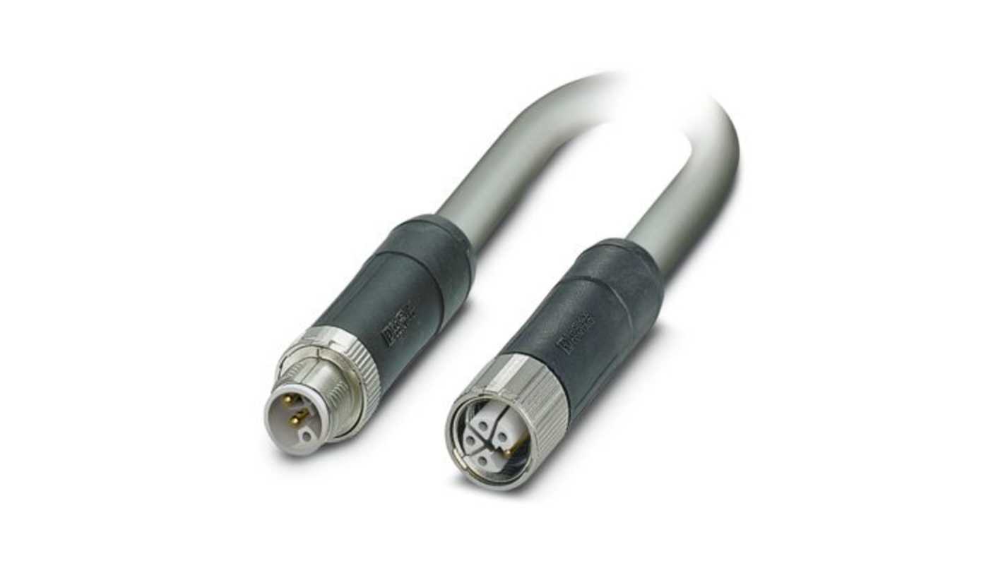 Phoenix Contact SAC Unshielded 2.5 mm² 5 Core Power Cable, Grey Polyurethane PUR, 300mm