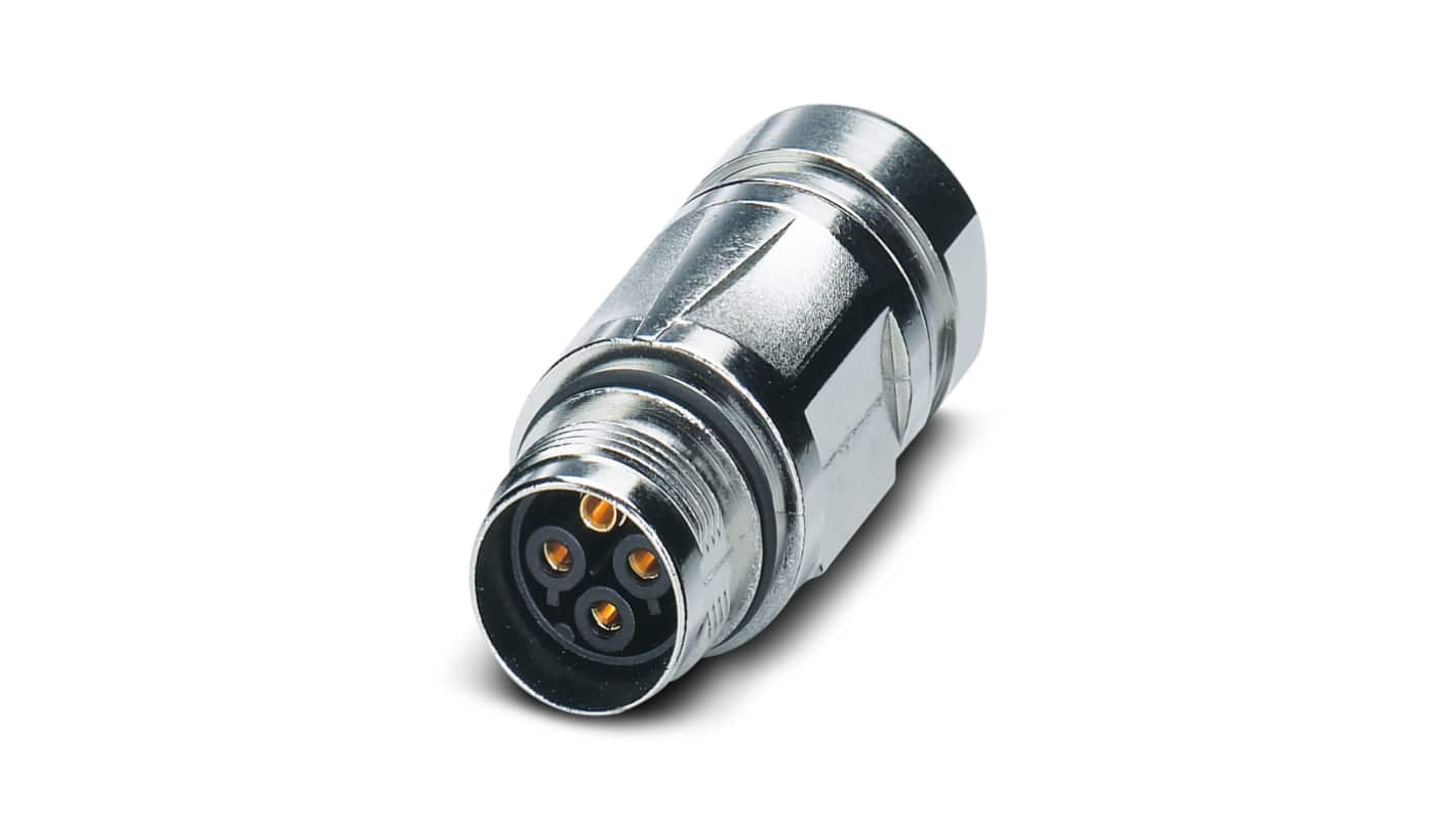Phoenix Contact Circular Connector, 4 Contacts, Cable, M17 Connector, Socket, Female, IP67, ST Series