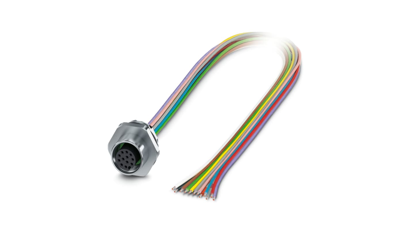 Phoenix Contact Circular Connector, 8 Contacts, Front Mount, M12 Connector, Socket, Female, IP65, IP67, SACC Series