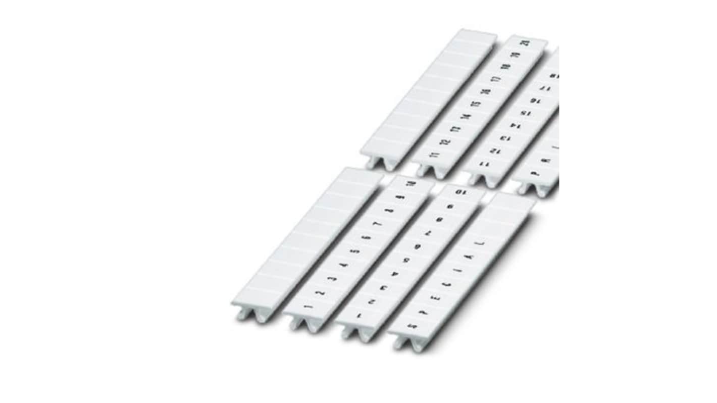 Phoenix Contact, ZB8 Marker Strip for use with Terminal Blocks