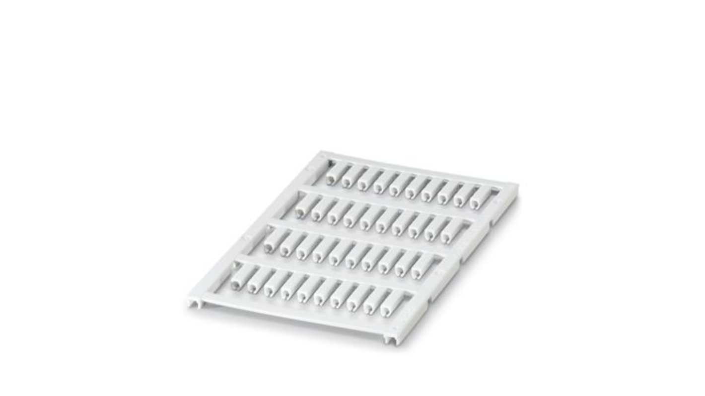 Phoenix Contact UC-WMCO Slide On Cable Marker, White, Pre-printed "Unlabeled", 2.1 → 2.9mm Cable, for