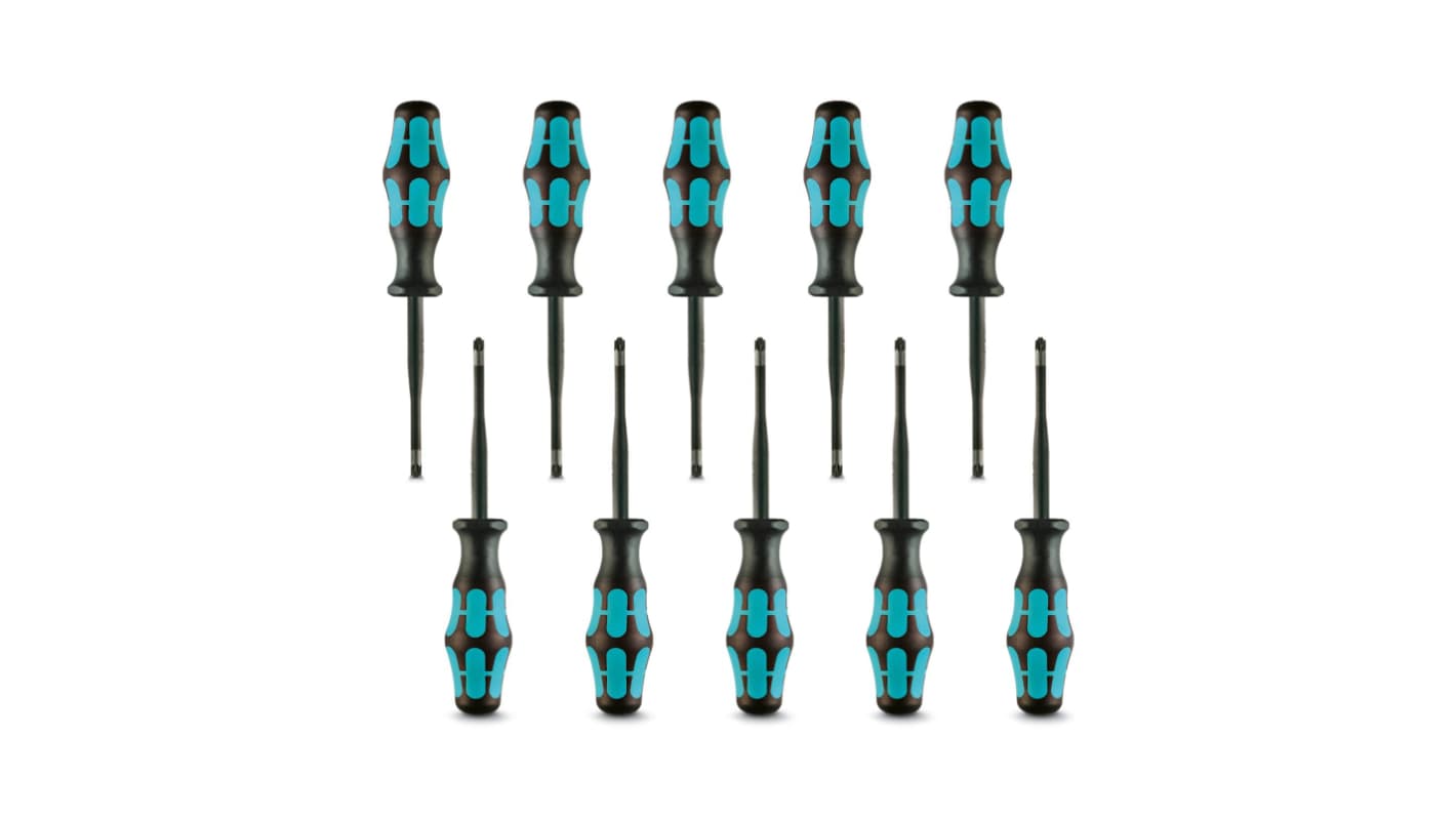 Phoenix Contact Phillips, Pozidriv Screwdriver Sets, 10-Piece