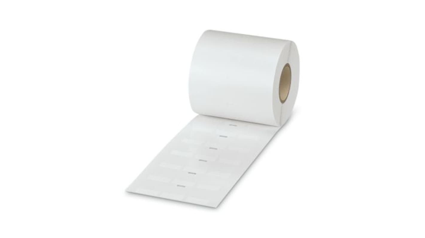 Phoenix Contact 830 White Label Roll, 2.4mm Width, 25.4mm Height, 3000Per Roll Qty