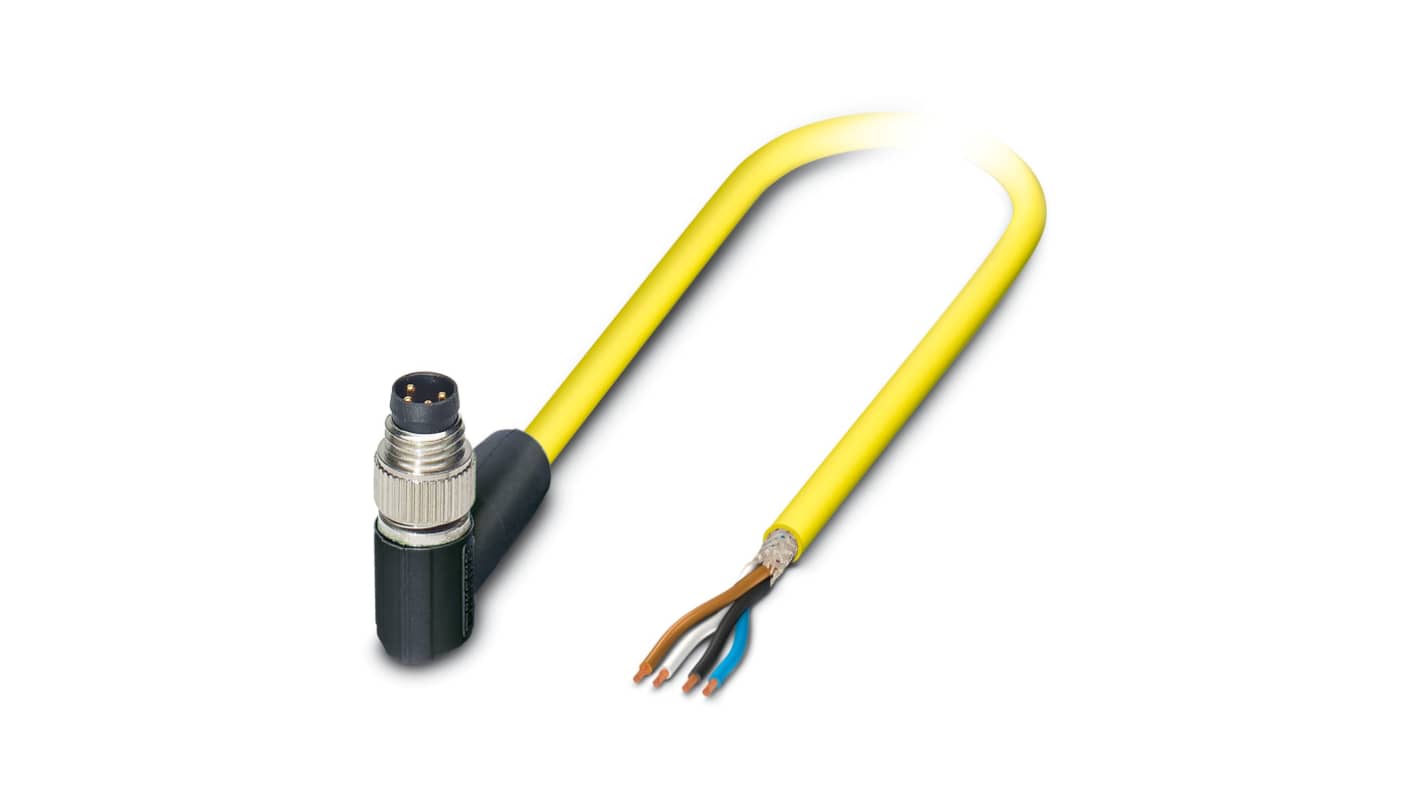 Kabel do siłownika/czujnika Złącze A M8 liczba rdzeni 4 długość 2m Rodzaj A Męskie Złącze B Wolne końcówki