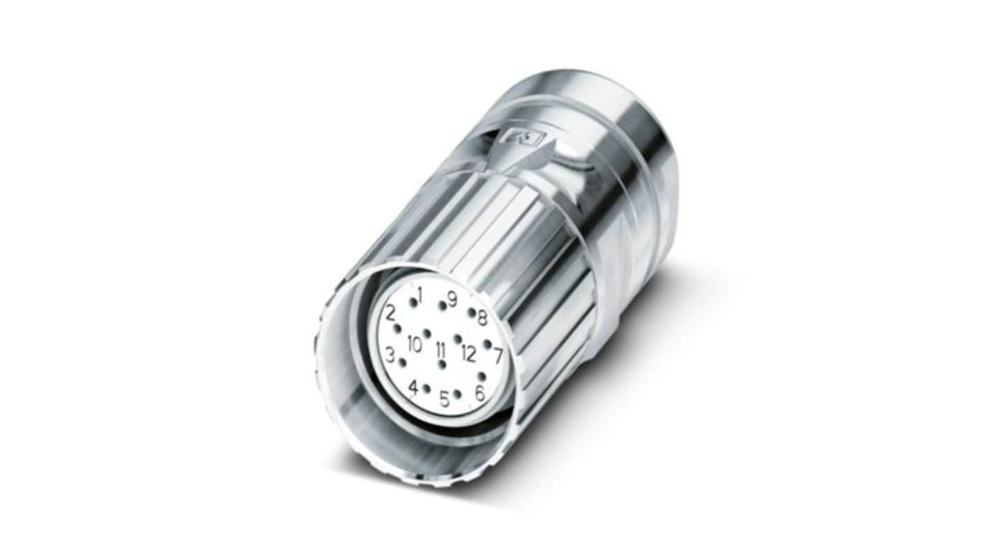 Phoenix Contact Circular Connectors, 19 Contacts, Cable Mount, M23 Connector, Plug, Male, IP67, CA Series