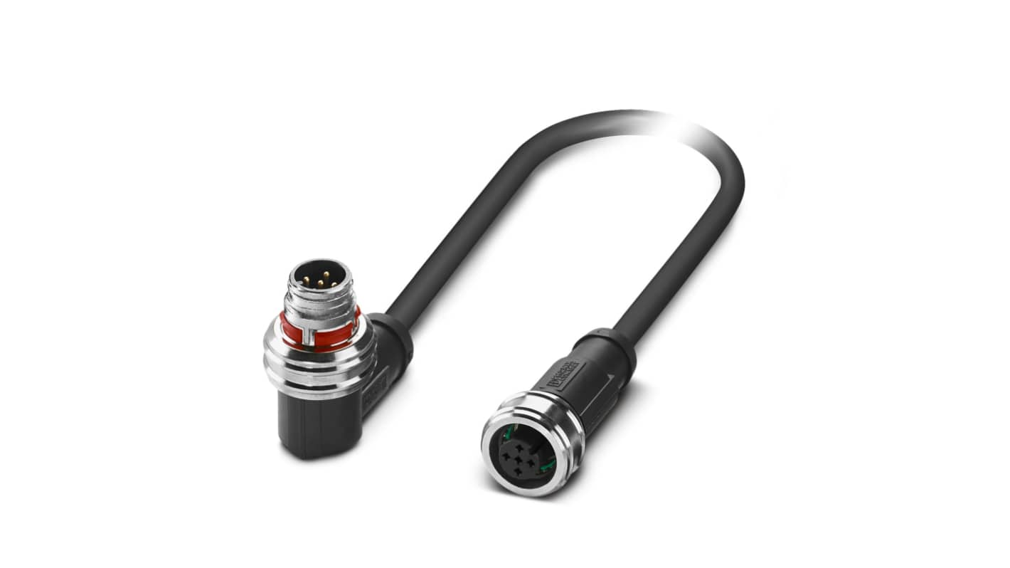 Kabel czujnika ze złączem Złącze M12 liczba rdzeni 5 długość 1.5m Rodzaj A Męskie Złącze B Złącze M12