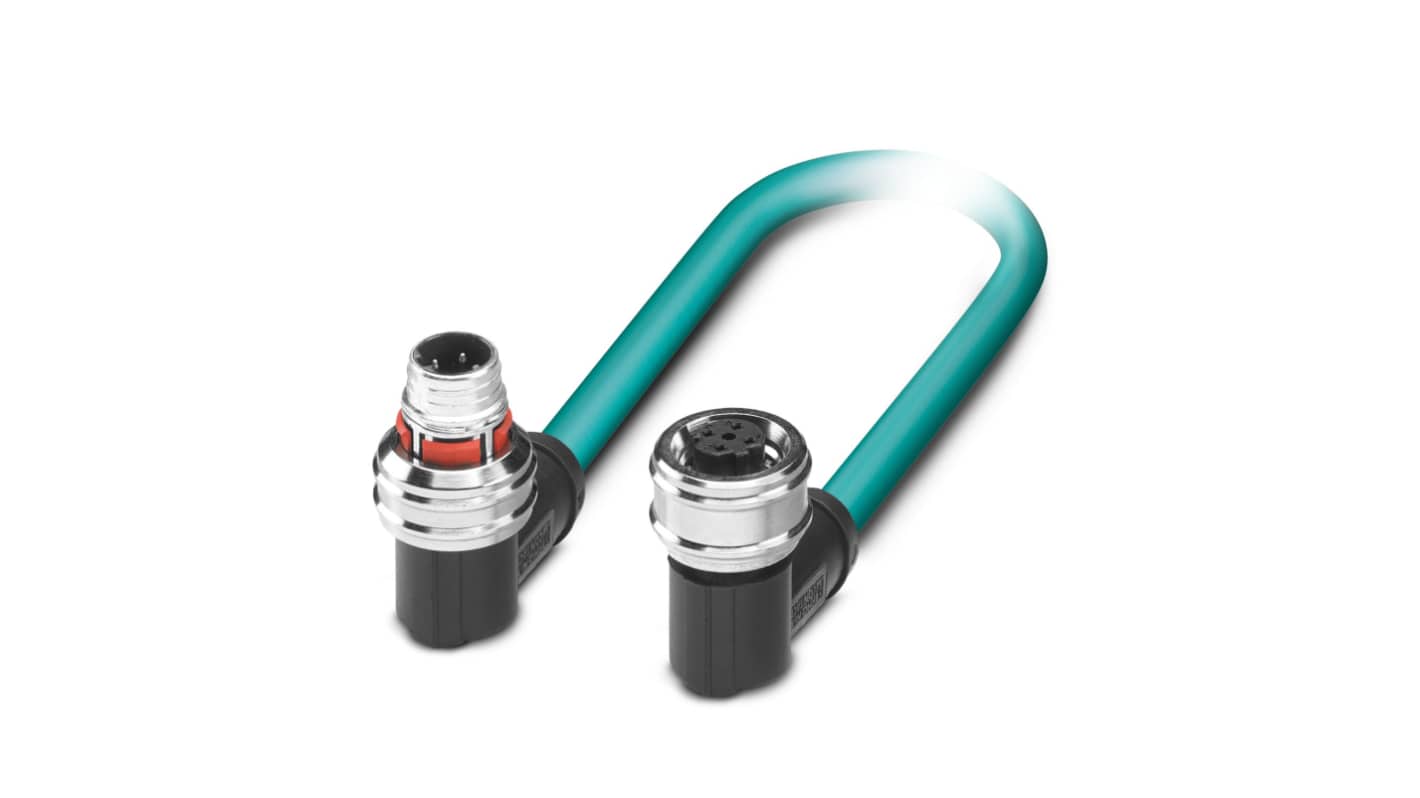 Kabel Ethernet Cat5 długość 300mm Z zakończeniem Phoenix Contact Poliuretan